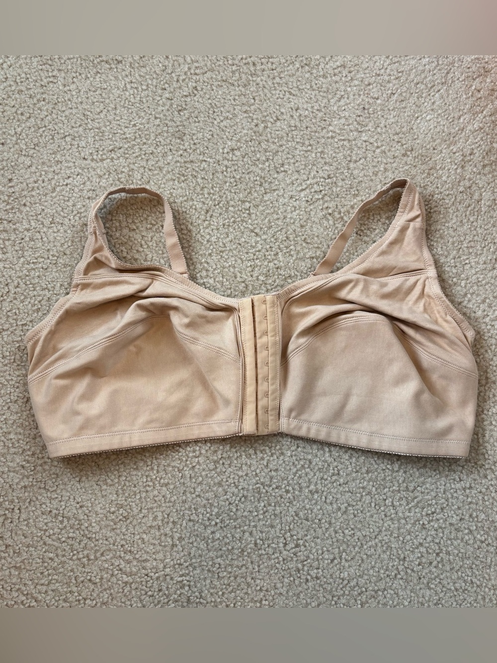 Comfort Choice Women's Nude Front-Closure Comfort Bra Size 50DD